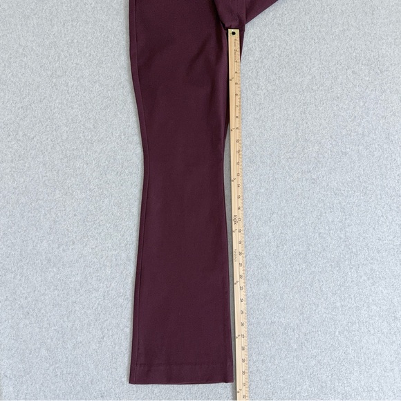 Old Navy Pants Womens Size 8 Pixie Flare High Waisted Burgundy Red Purple NWT - Picture 11 of 14